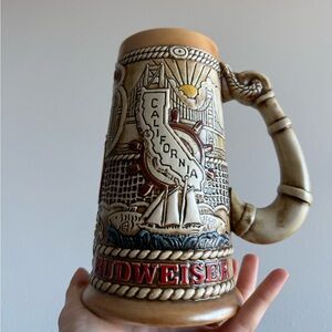 Budweiser California Ceramic Beer Stein